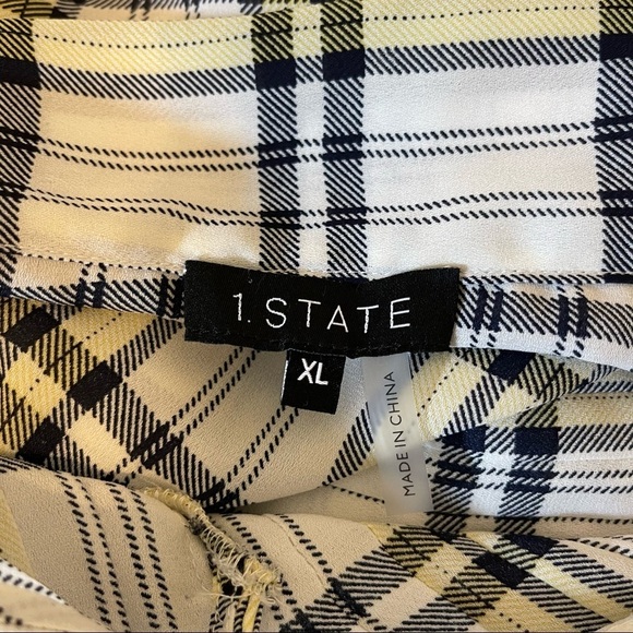 1. STATE PLAID LONG SLEEVE BLOUSE - Picture 4 of 5